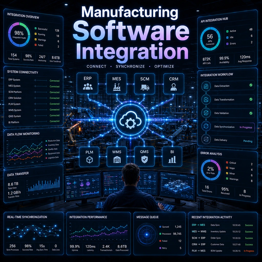 Manufacturing software integration solutions